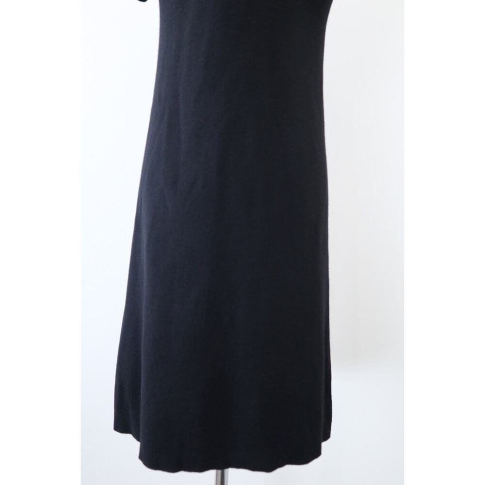 Red Valentino Size XS Lace Yoke Wool Knit Short Sleeve Black Bodycon - Picture 10 of 11